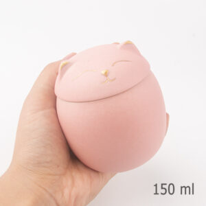 Keraamiline urn kassidele "Cat" roosa 150 ml